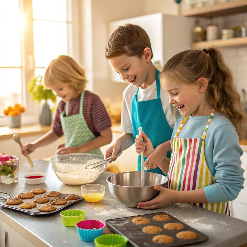 Children enjoying cooking